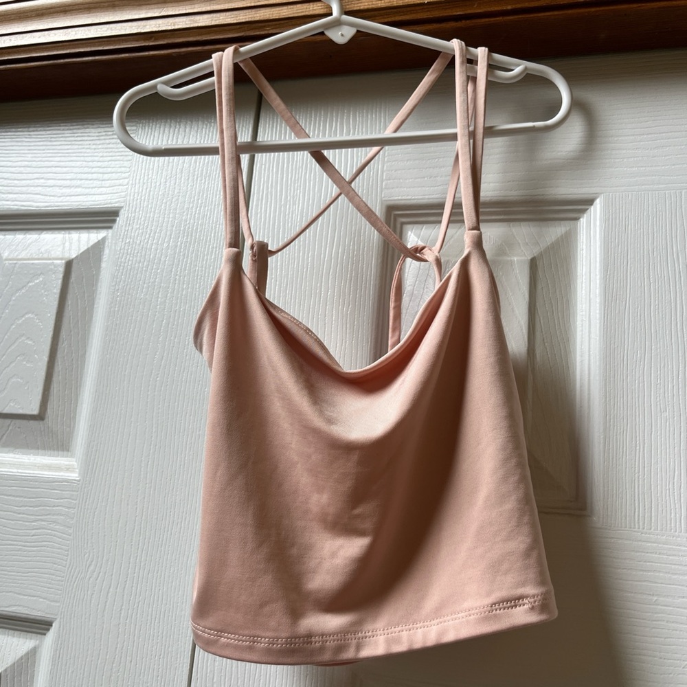 XS Express Pink Strappy Cami Top